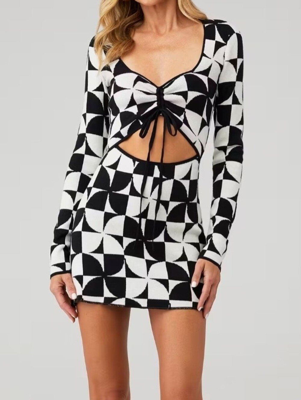 Show Me Your MuMu Twiggy Dress Sixties Knit